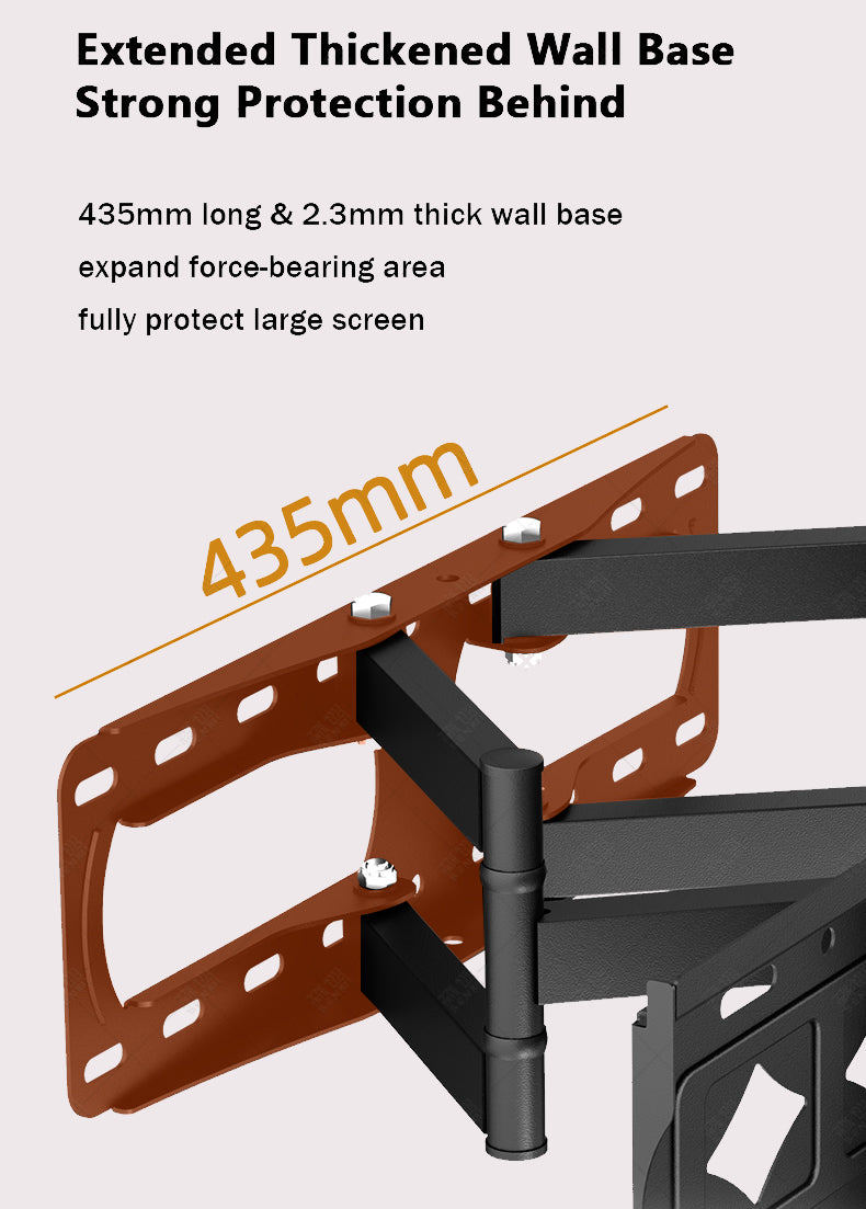 Tilt Extendable Full Motion Wall Mount for 32" - 85" TVs