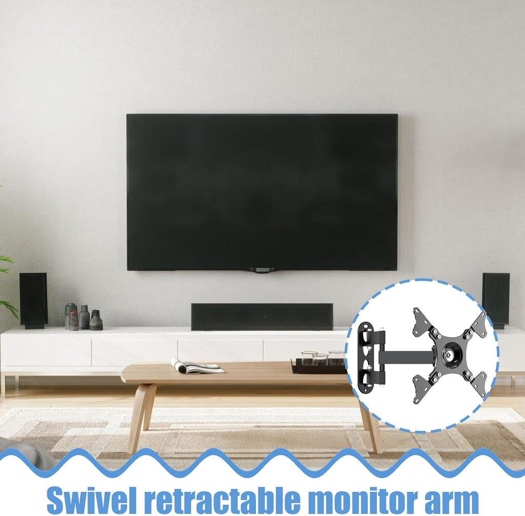 360° Rotating Full Motion TV Wall Mount for 14" - 37" TVs