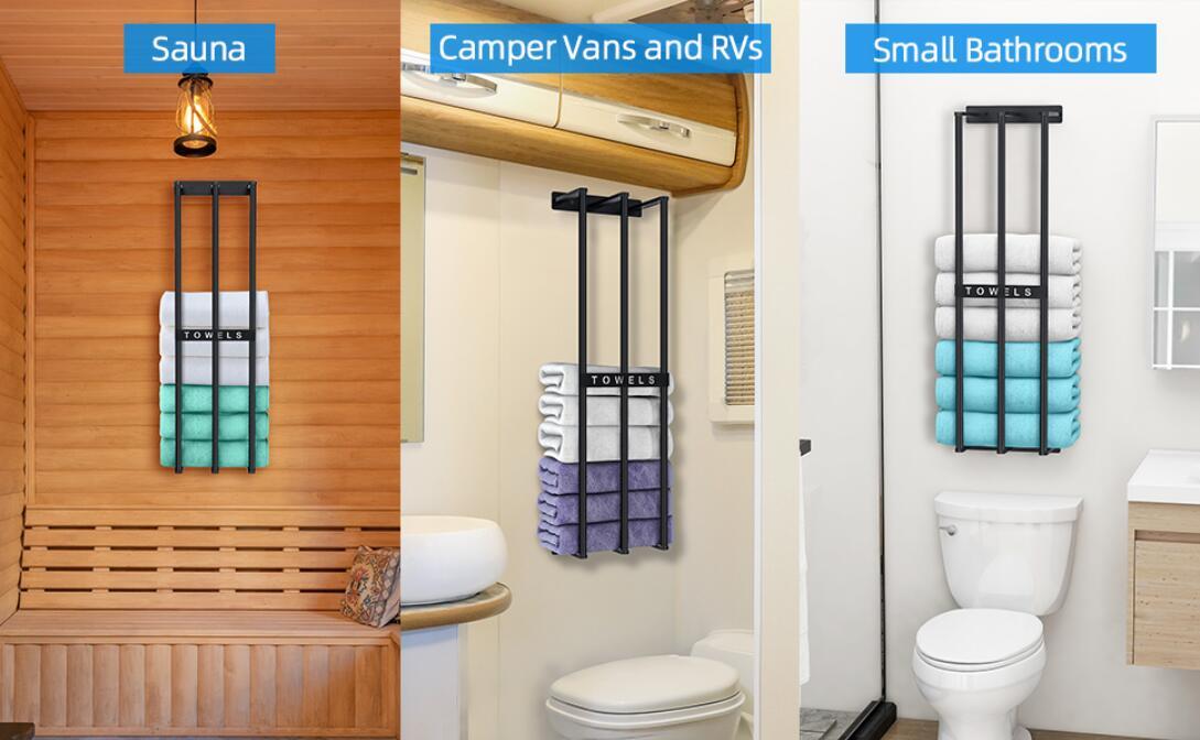 Wall Mounted Towel Rack Bathroom