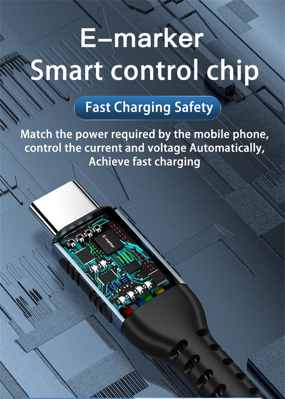 240W USB-C Fast Charging Cable 2M White PD Type-C