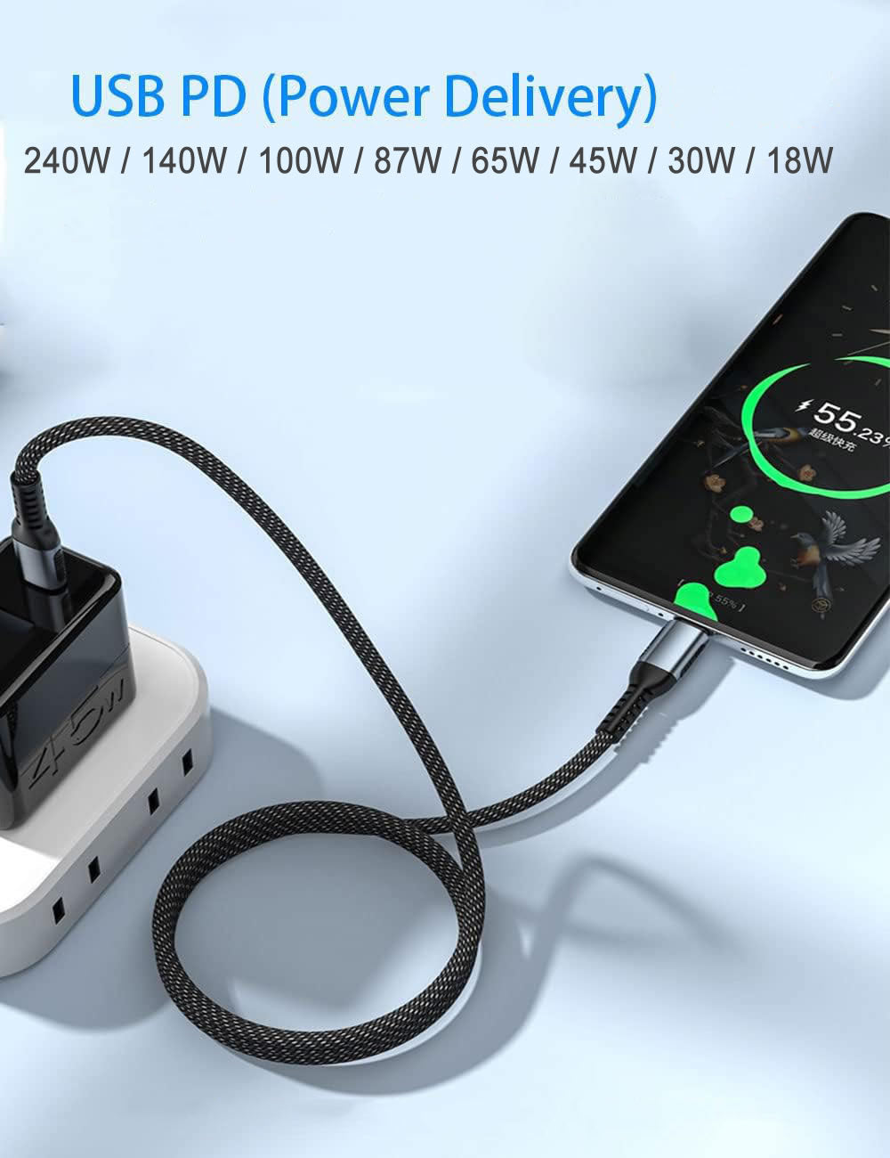 Samsung Super Fast Charger Cable 2m Replacement