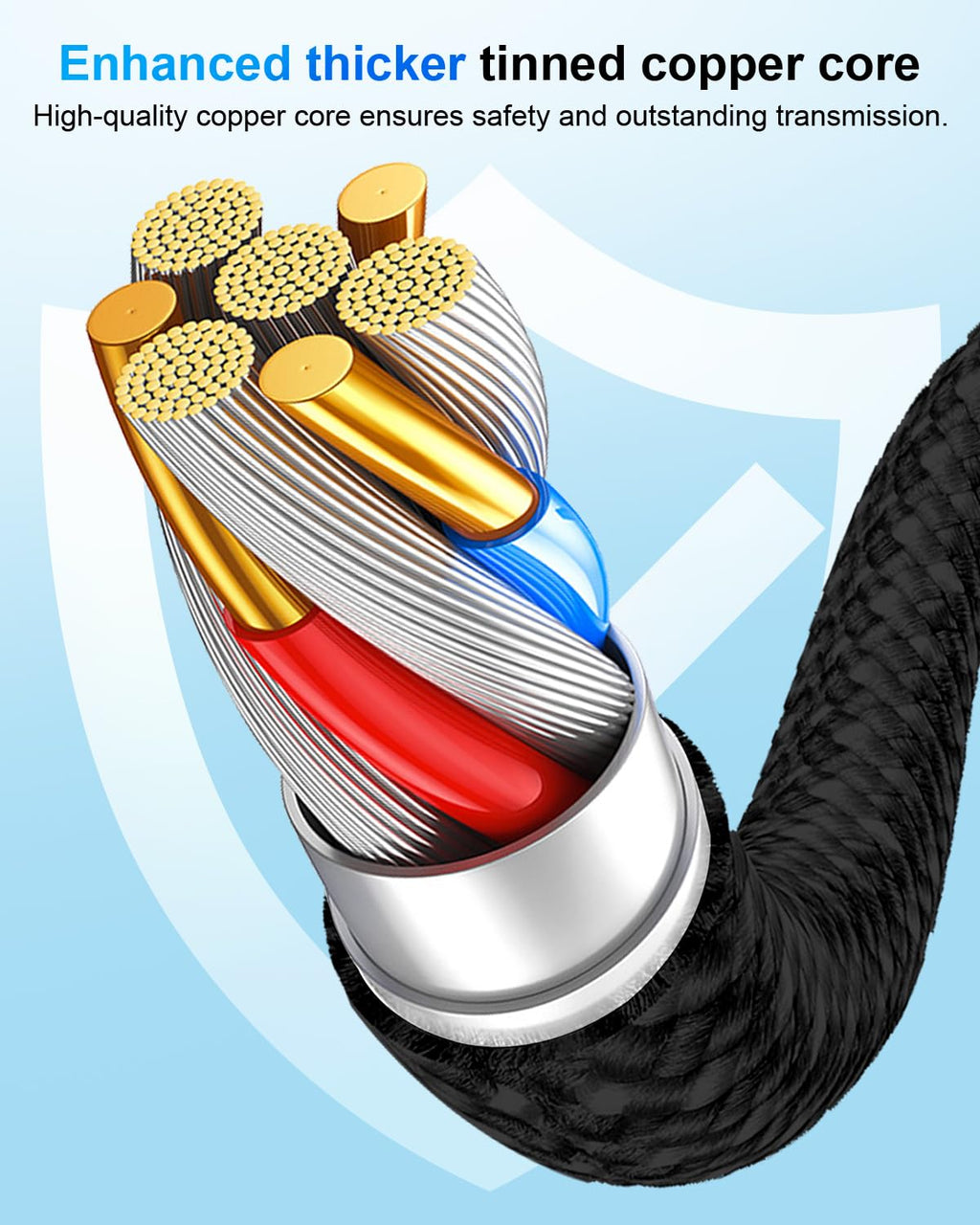 USB C To C Cable PD 60W 3A Fast Charging 2M