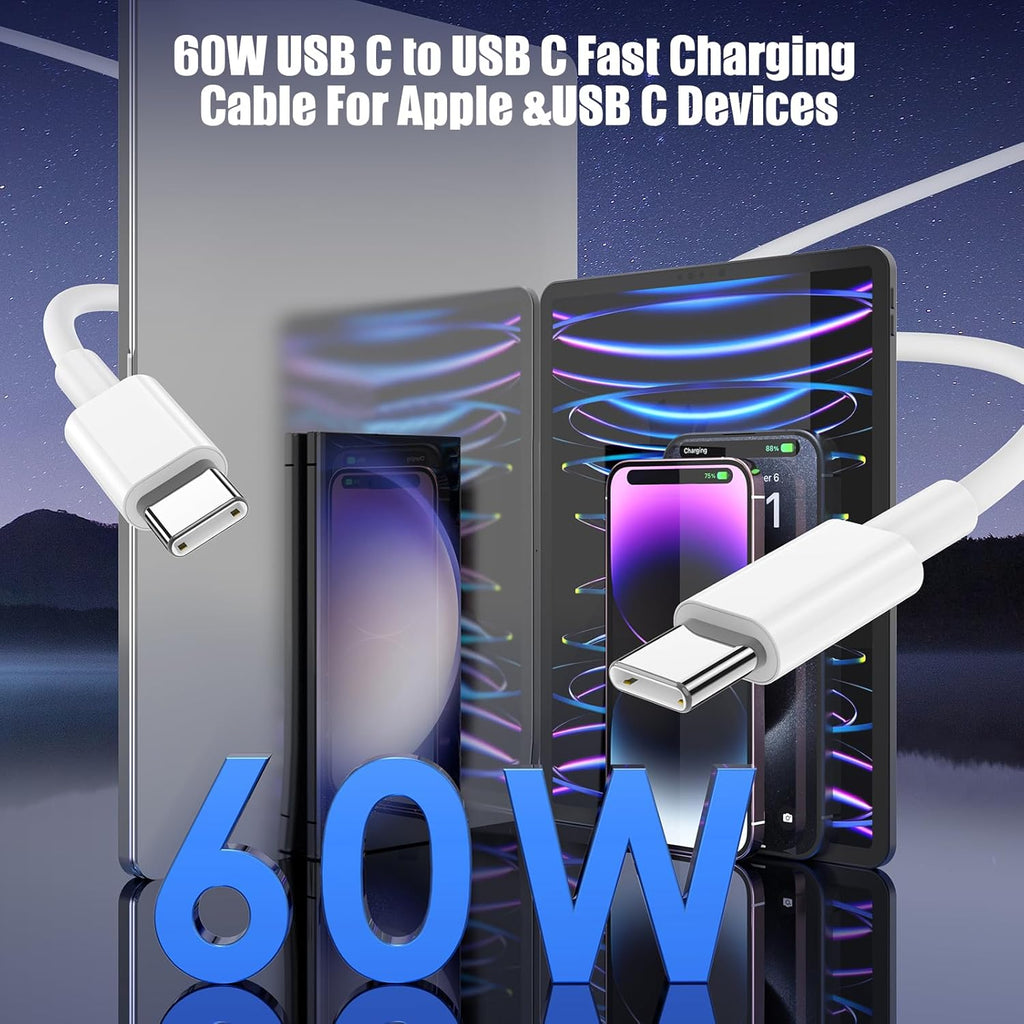 USB C to USB C Fast Charging Cable for Samsung - 2m