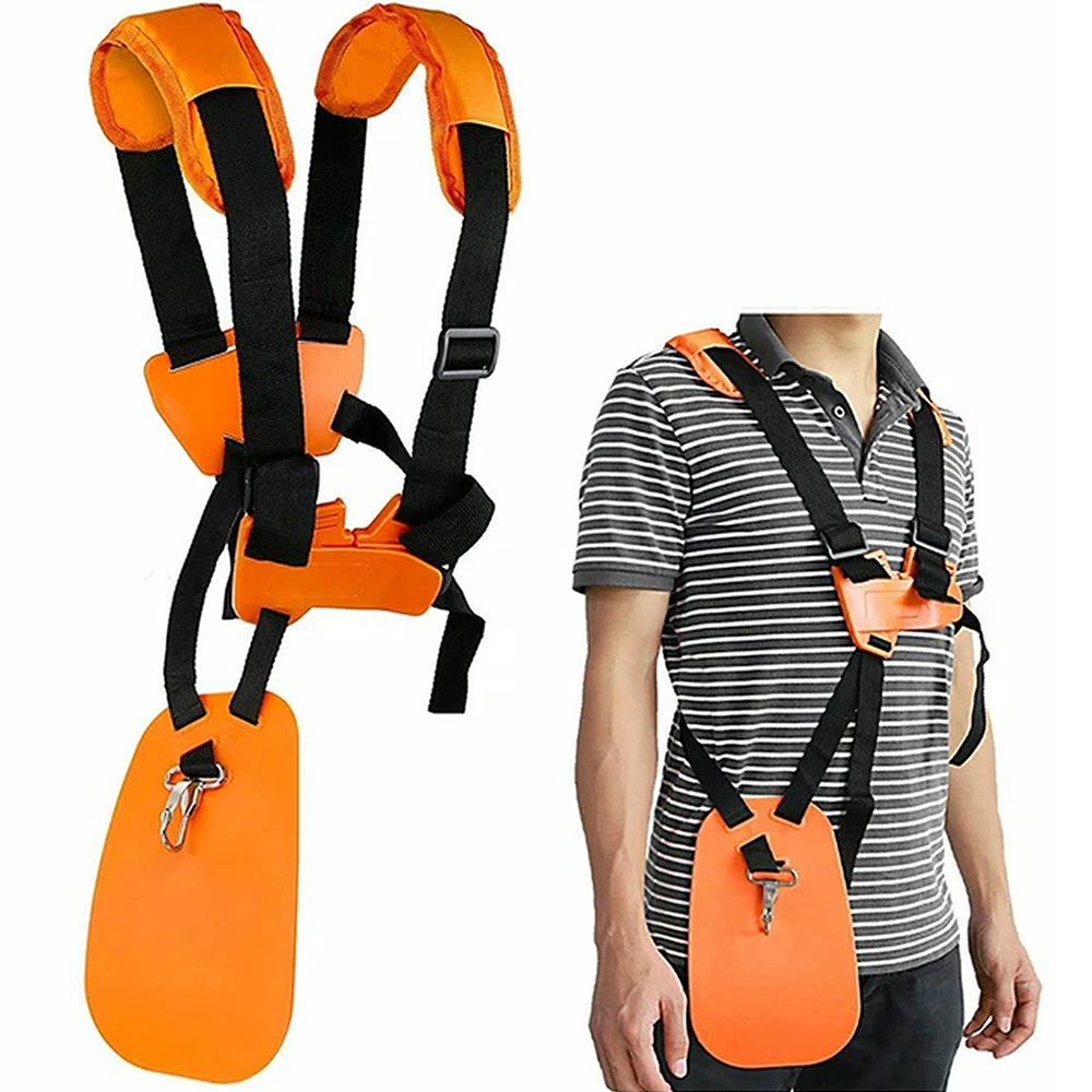 Universal Double Shoulder Trimmer Harness Strap Brush Cutter Weed Eater Support Belt