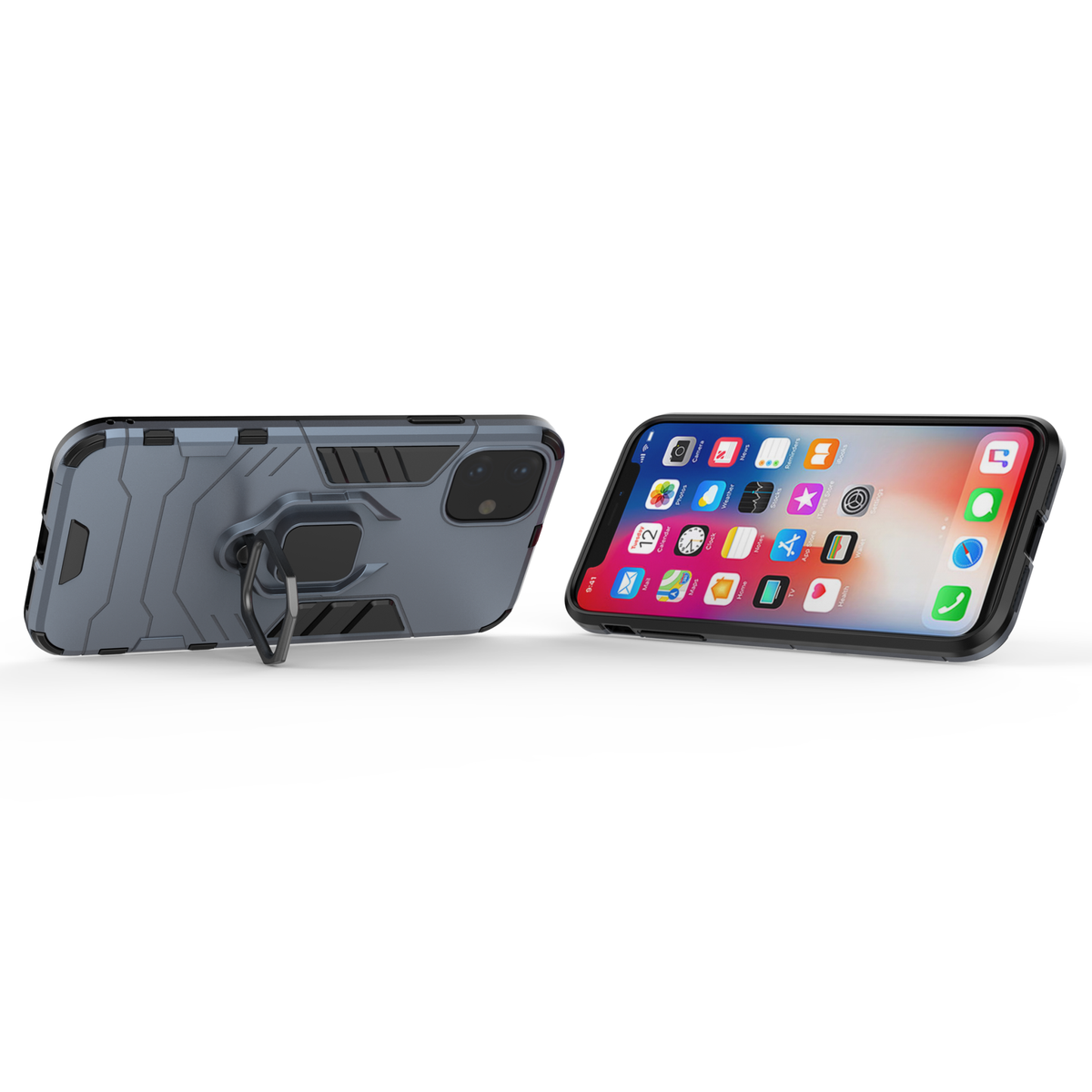 iPhone 11 Rugged Tough Case Shockproof Hybrid Cover BLUE