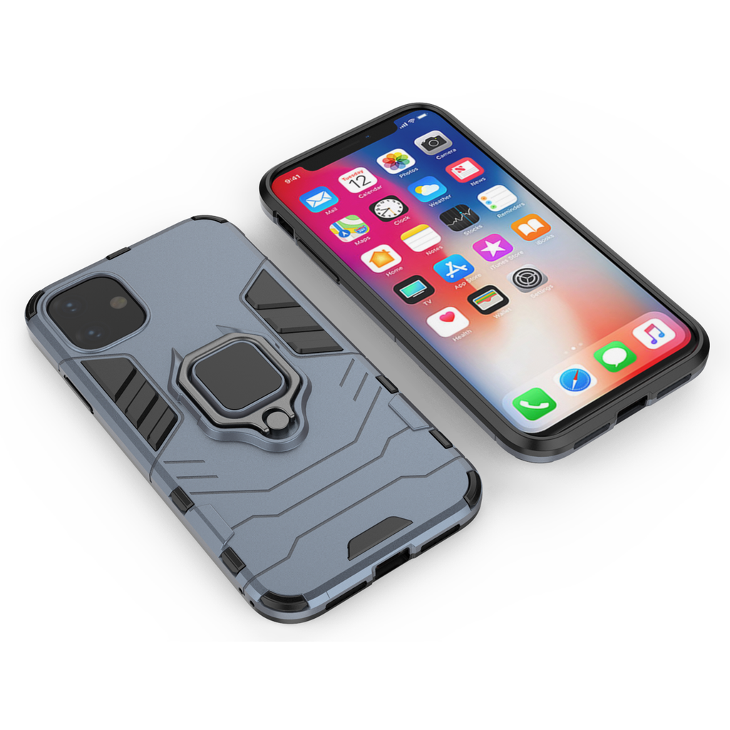 iPhone 11 Rugged Tough Case Shockproof Hybrid Cover BLUE