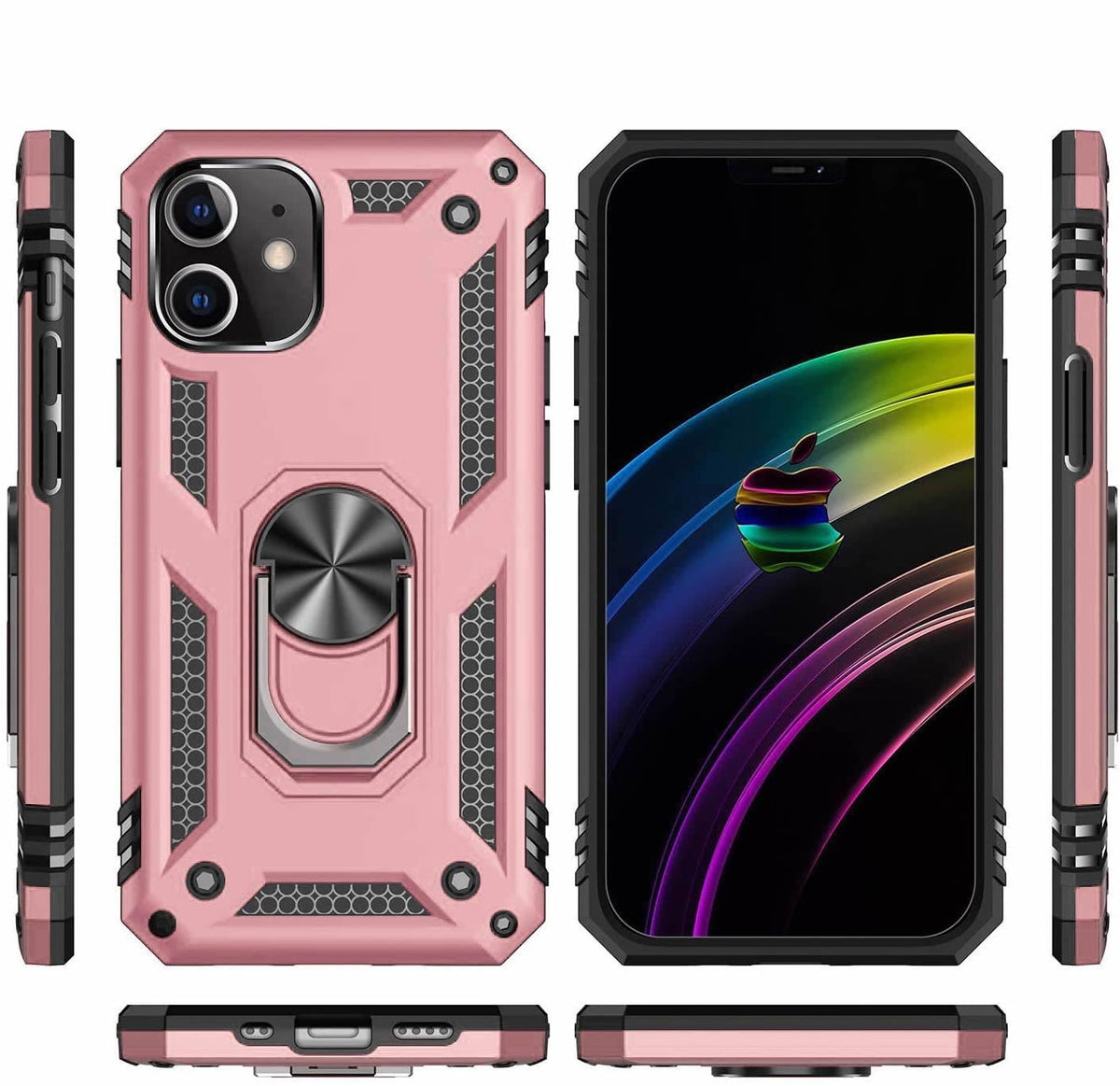 iPhone 12 Mini Rugged Tough Case Shockproof Hybrid Cover PINK