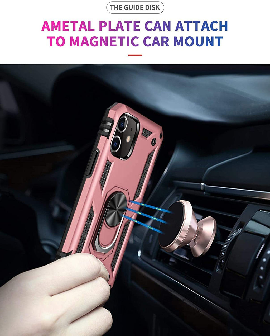 iPhone 12 Mini Rugged Tough Case Shockproof Hybrid Cover PINK