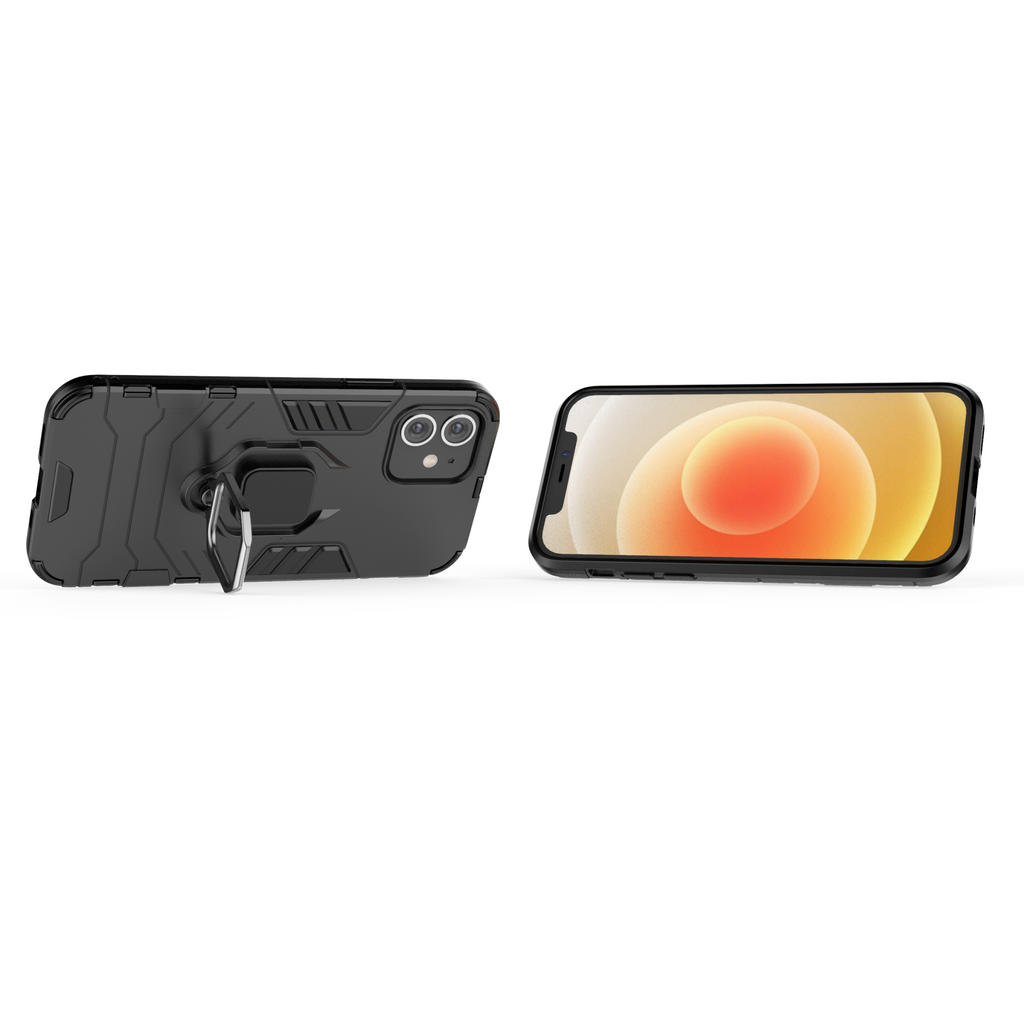 iPhone 12 Mini Rugged Tough Case Shockproof Hybrid Cover BLACK