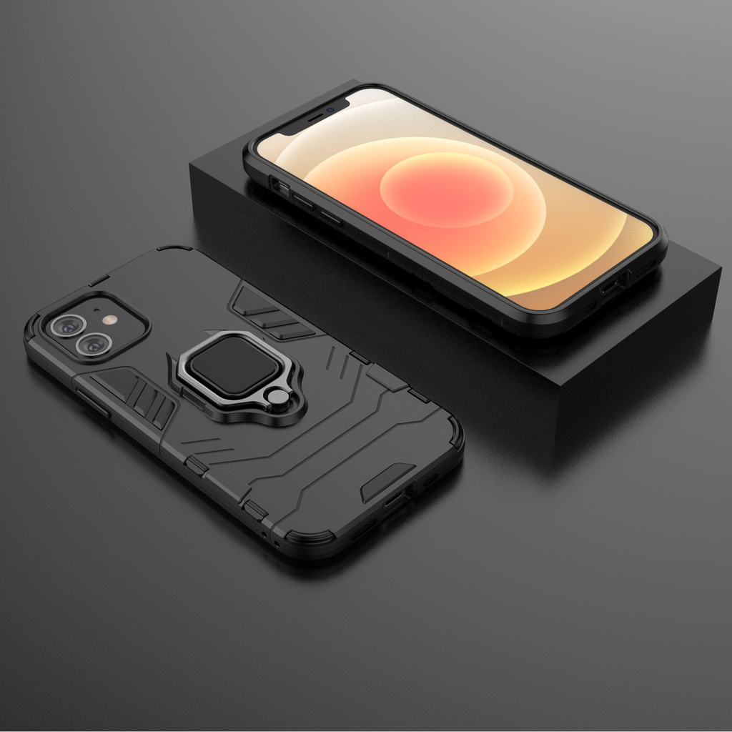 iPhone 12 Mini Rugged Tough Case Shockproof Hybrid Cover BLACK