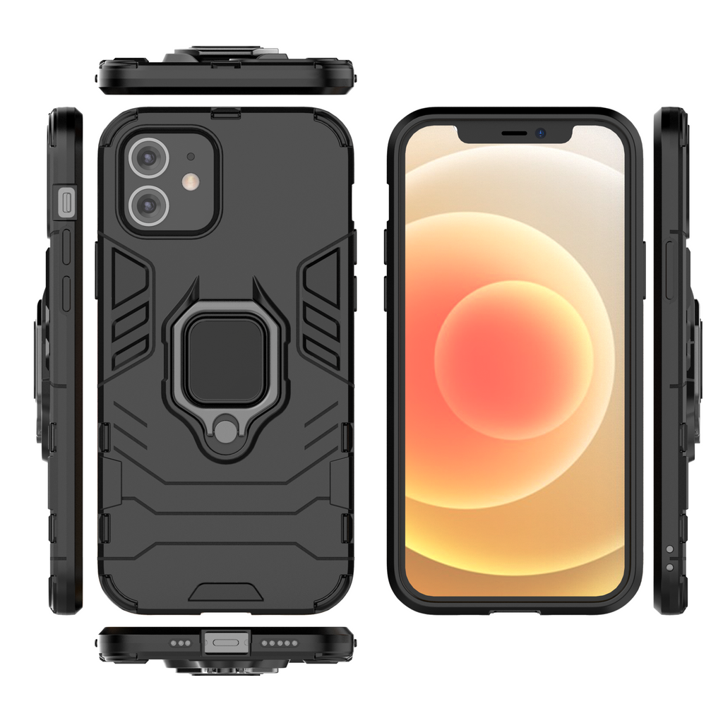 iPhone 12 Mini Rugged Tough Case Shockproof Hybrid Cover BLACK