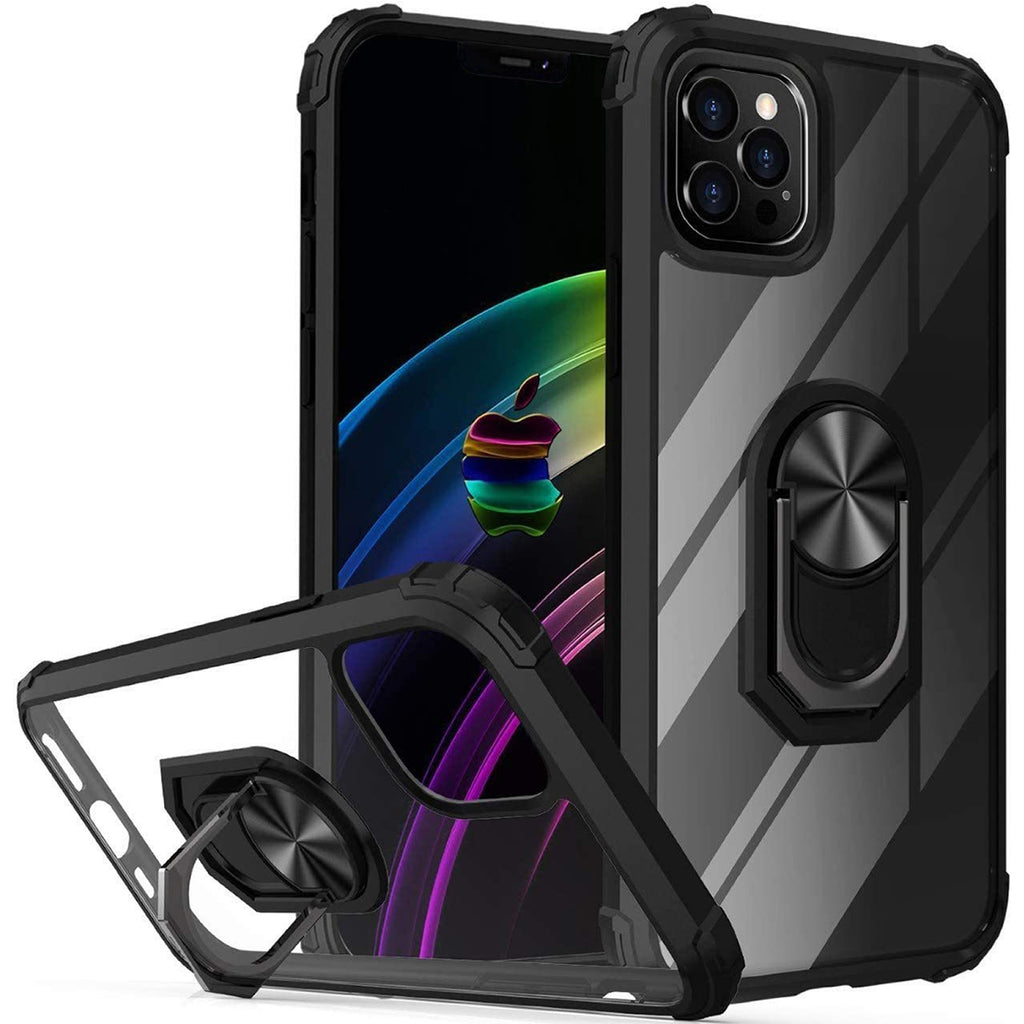 iPhone 12 Pro Max Rugged Tough Case Shockproof Hybrid Cover BLACK