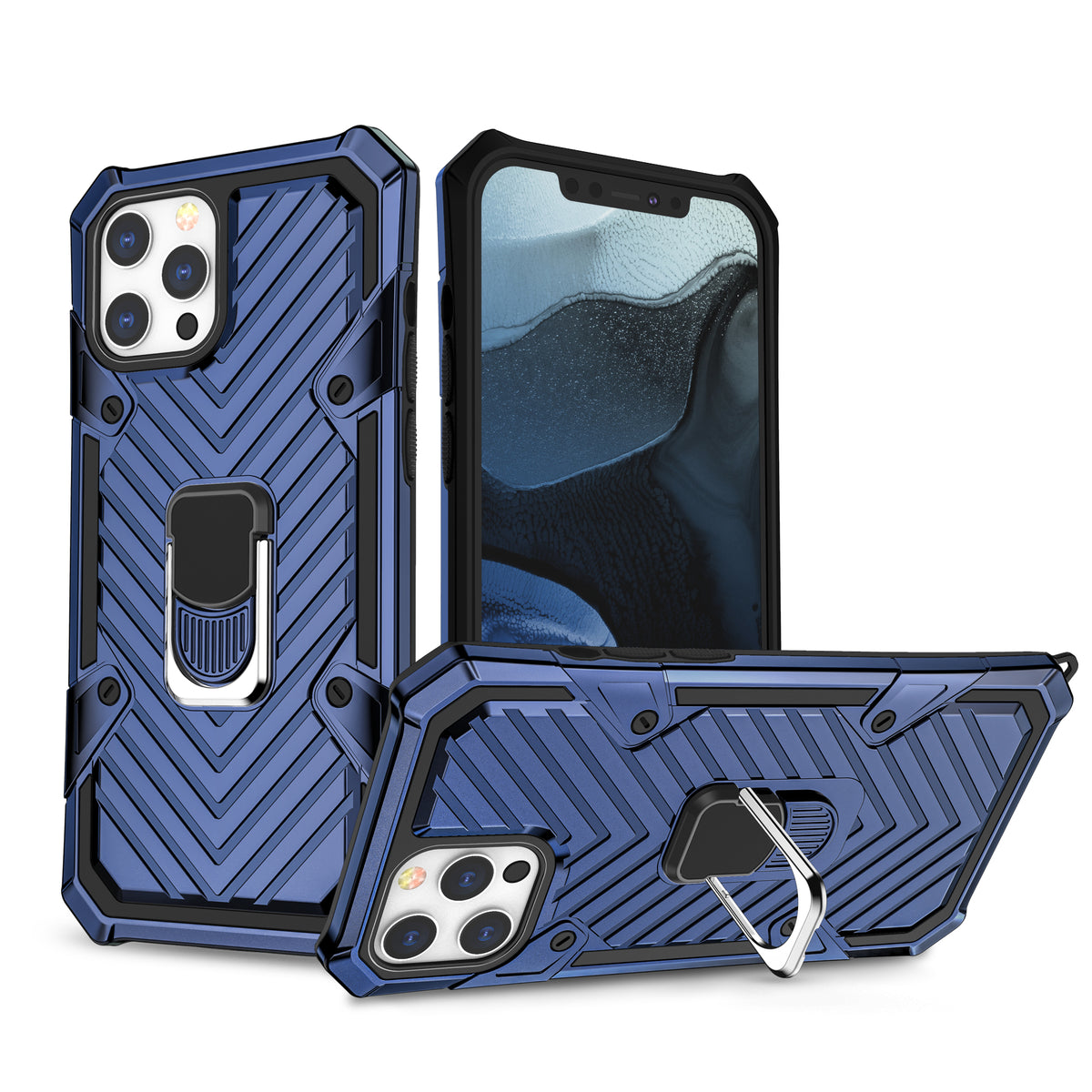 iPhone 12 Pro Max Rugged Tough Case Shockproof Hybrid Cover BLUE