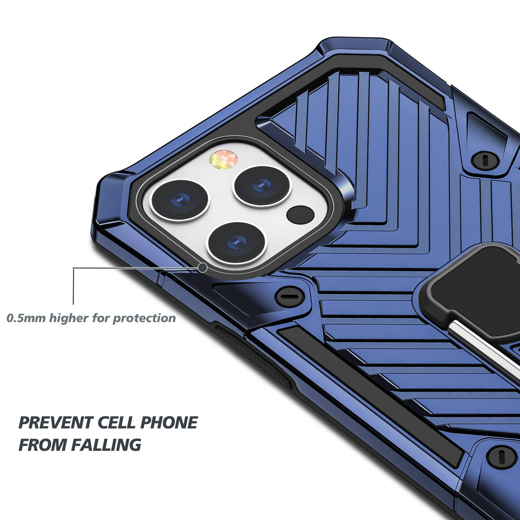 iPhone 12 Pro Max Rugged Tough Case Shockproof Hybrid Cover BLUE