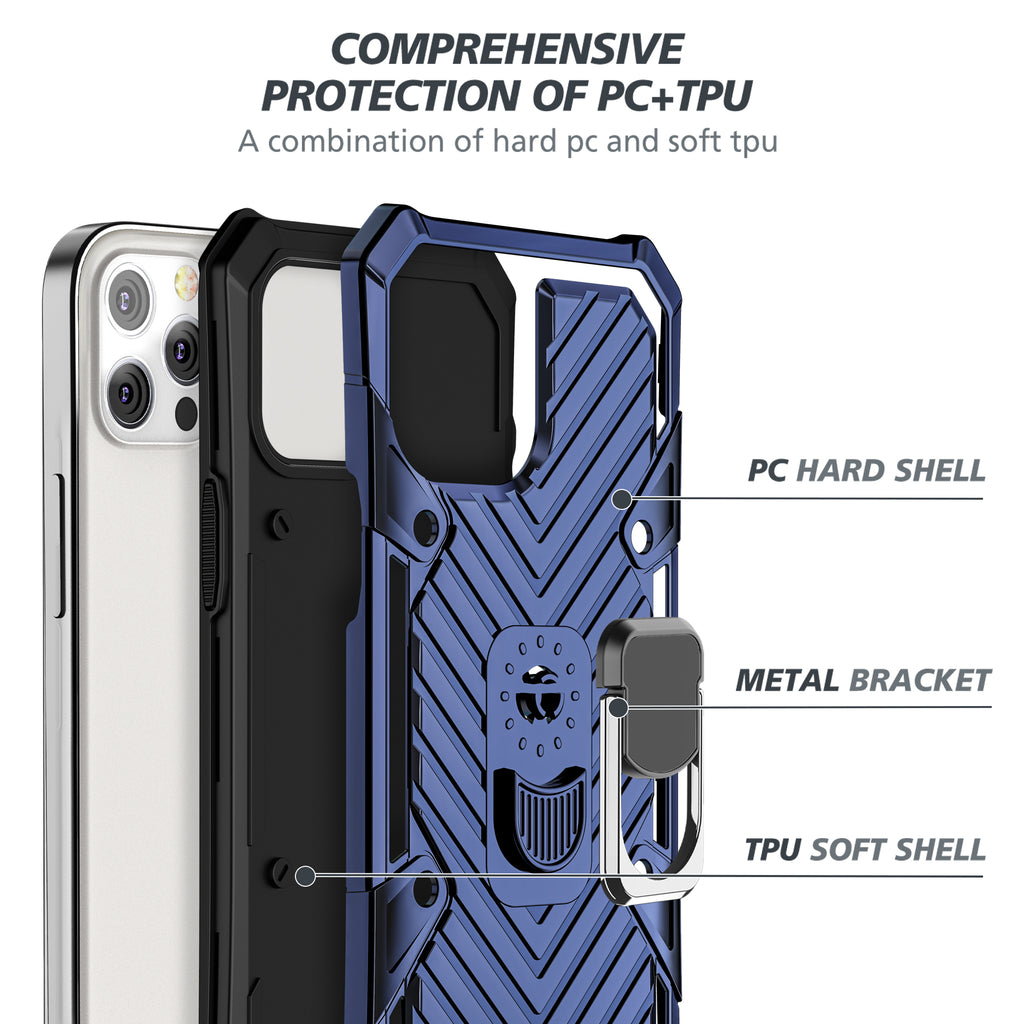 iPhone 12 Pro Max Rugged Tough Case Shockproof Hybrid Cover BLUE