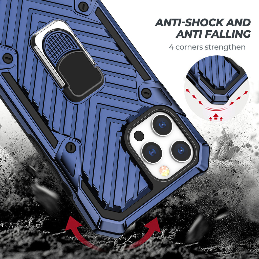 iPhone 12 Pro Max Rugged Tough Case Shockproof Hybrid Cover BLUE
