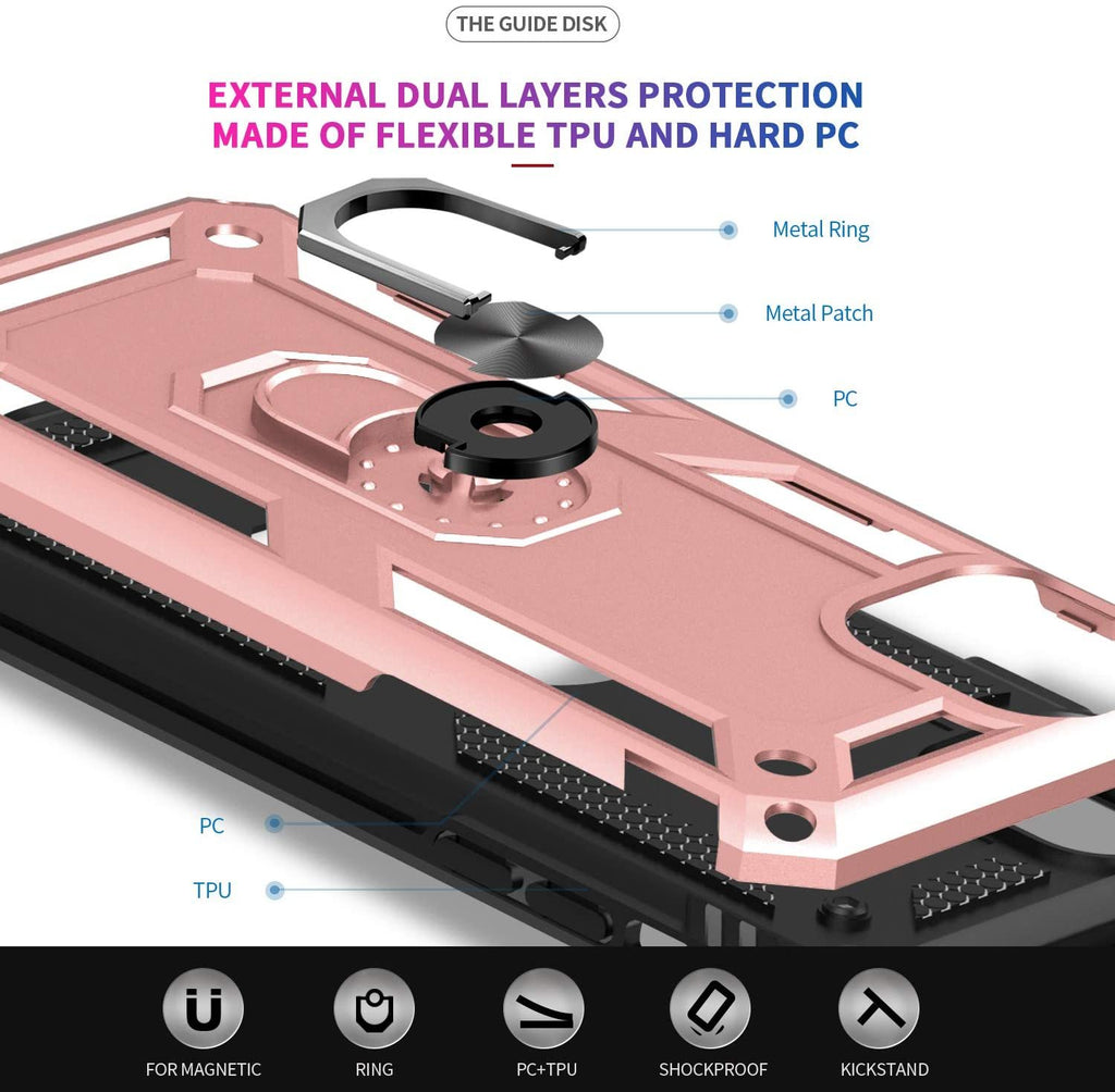 iPhone 11 Pro Max Rugged Tough Case Shockproof Hybrid Cover PINK