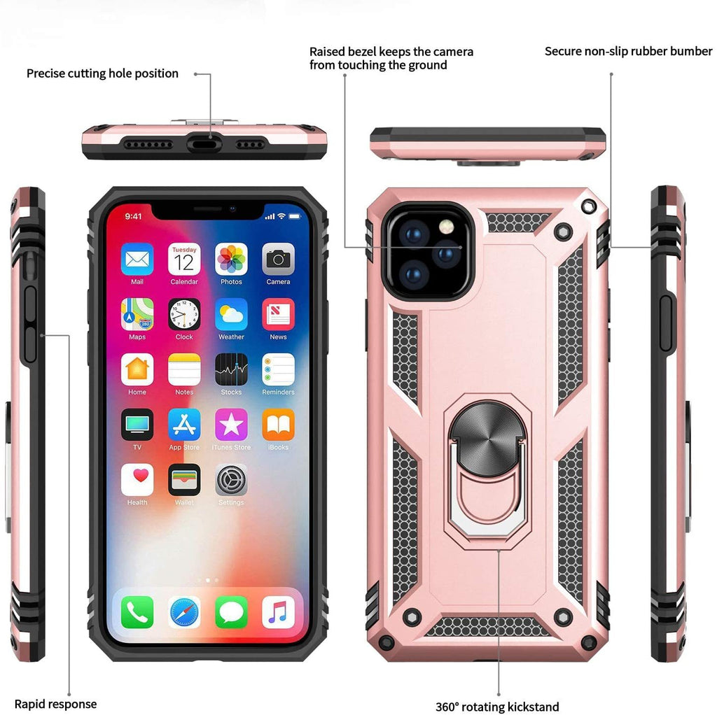 iPhone 11 Pro Max Rugged Tough Case Shockproof Hybrid Cover PINK