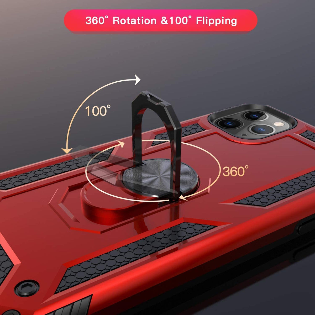 iPhone 12 Pro Max Rugged Tough Case Shockproof Hybrid Cover RED