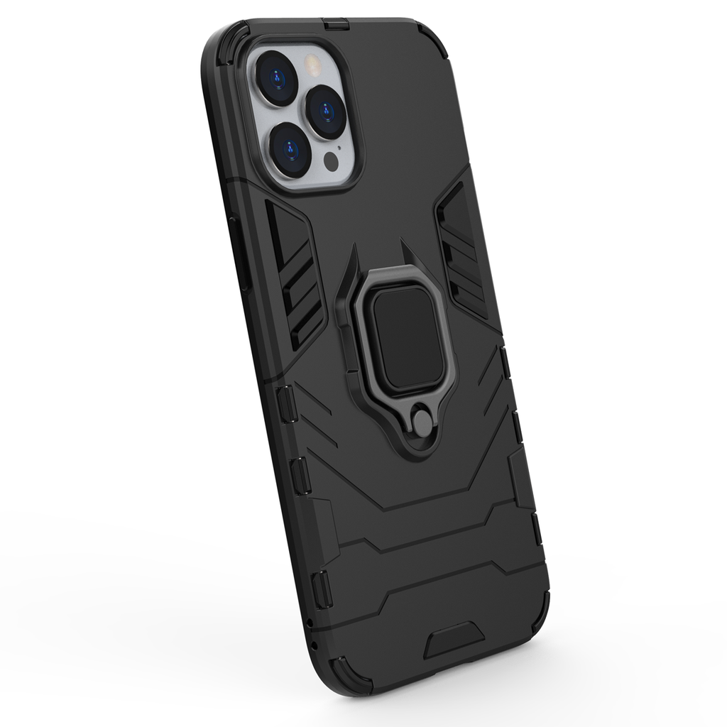 iPhone 12 Pro Max Rugged Tough Case Shockproof Hybrid Cover BLACK