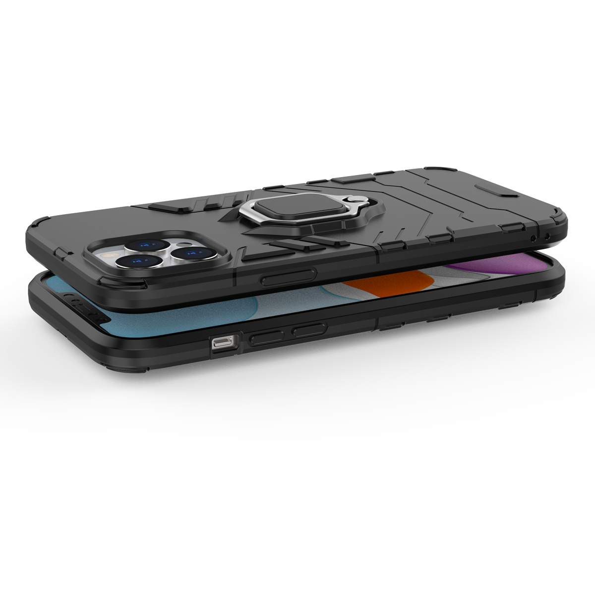 iPhone 12 Pro Max Rugged Tough Case Shockproof Hybrid Cover RED