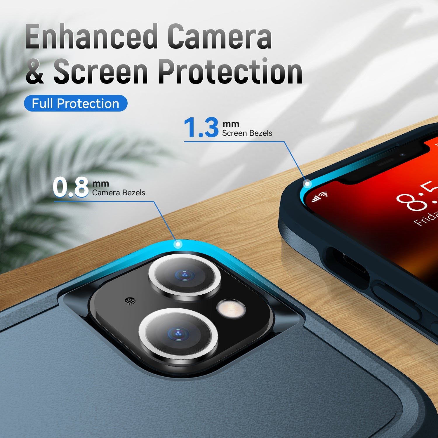 iPhone 14 Plus Heavy Duty Case Rugged Tough Dual Layer Shockproof Cover BLUE