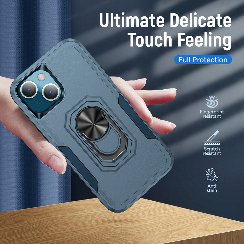 iPhone 14 Plus Heavy Duty Case Rugged Tough Dual Layer Shockproof Cover BLUE