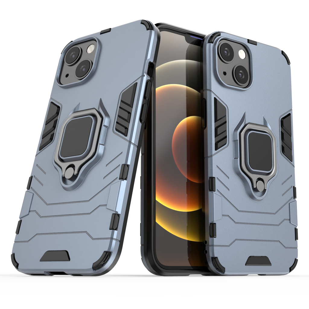 iPhone 13 Rugged Tough Case Shockproof Hybrid Cover BLUE