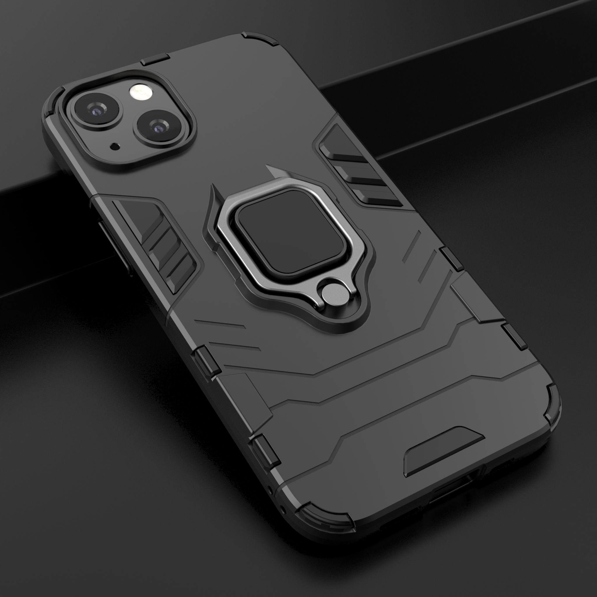 iPhone 13 Rugged Tough Case Shockproof Hybrid Cover RED