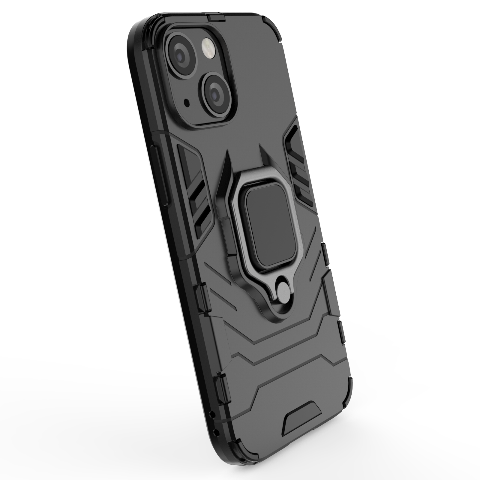 iPhone 13 Mini Rugged Tough Case Shockproof Hybrid Cover BLACK