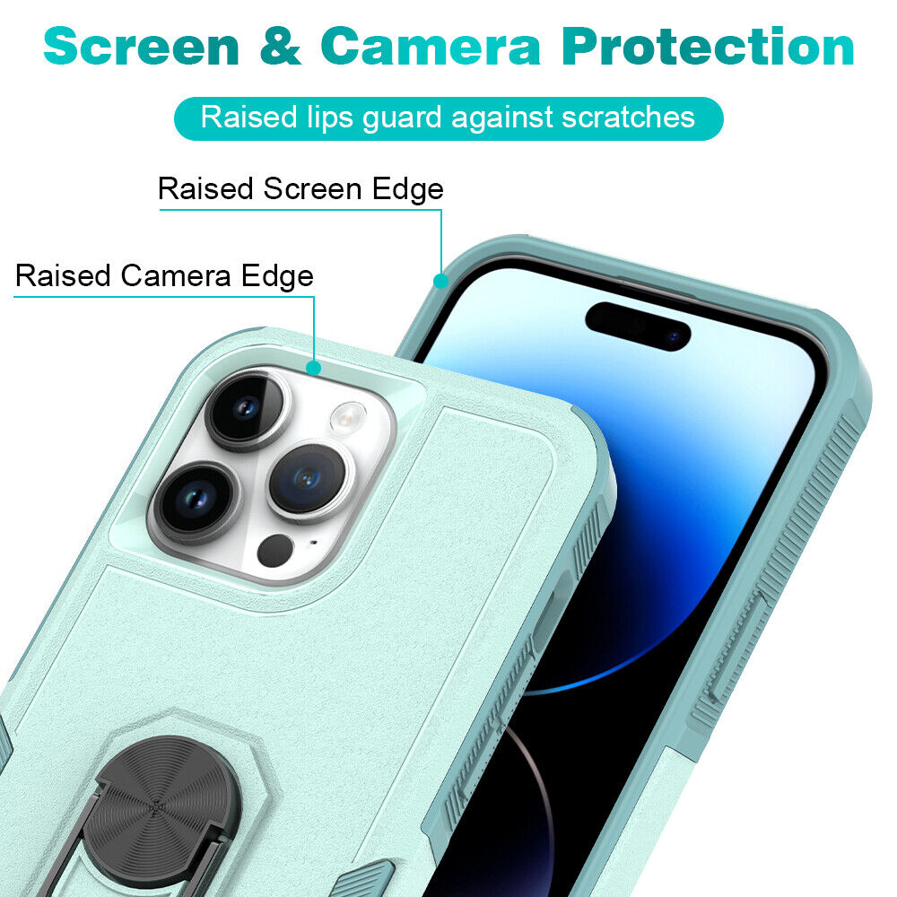 iPhone 13 Pro Max Heavy Duty Case Rugged Tough Dual Layer Shockproof Cover GREEN