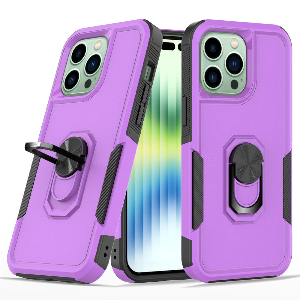 iPhone 14 Pro Heavy Duty Case Rugged Tough Dual Layer Shockproof Cover PURPLE