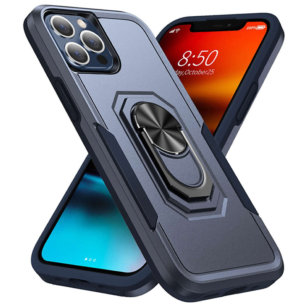 iPhone 14 Pro Heavy Duty Case Rugged Tough Dual Layer Shockproof Cover BLUE