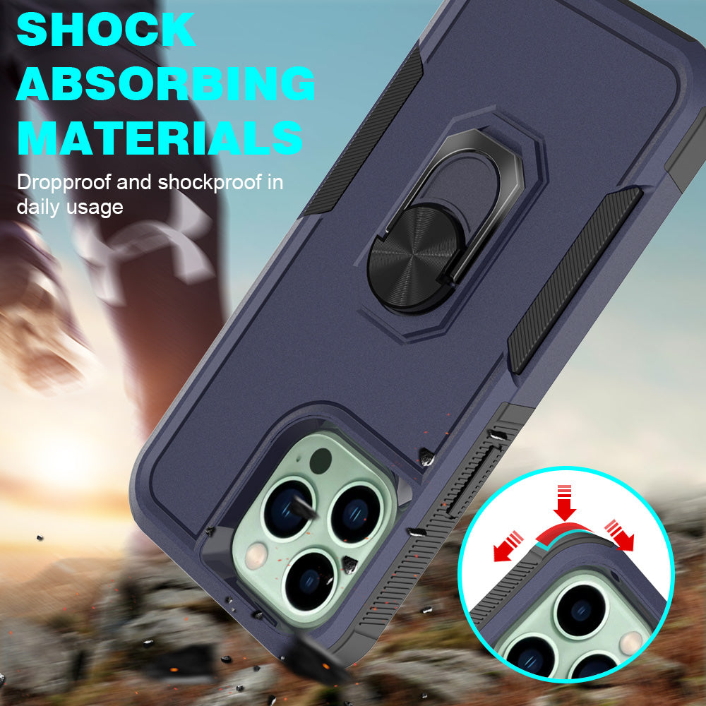 iPhone 14 Pro Heavy Duty Case Rugged Tough Dual Layer Shockproof Cover BLUE