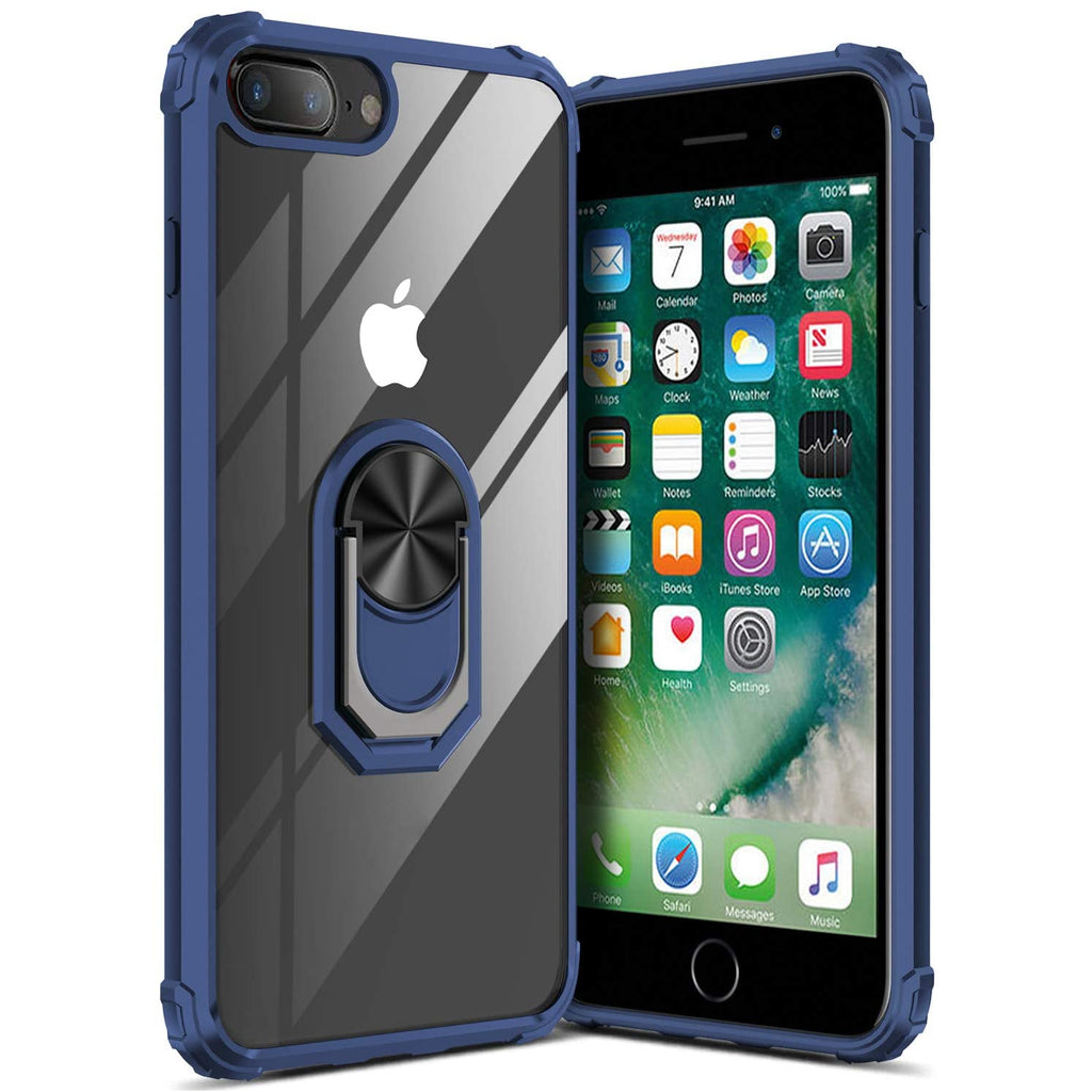 iPhone 7 Plus Rugged Tough Case Shockproof Hybrid Cover BLUE