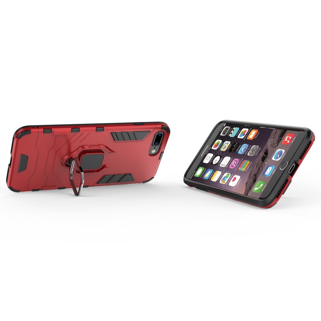iPhone 7 Plus Rugged Tough Case Shockproof Hybrid Cover RED