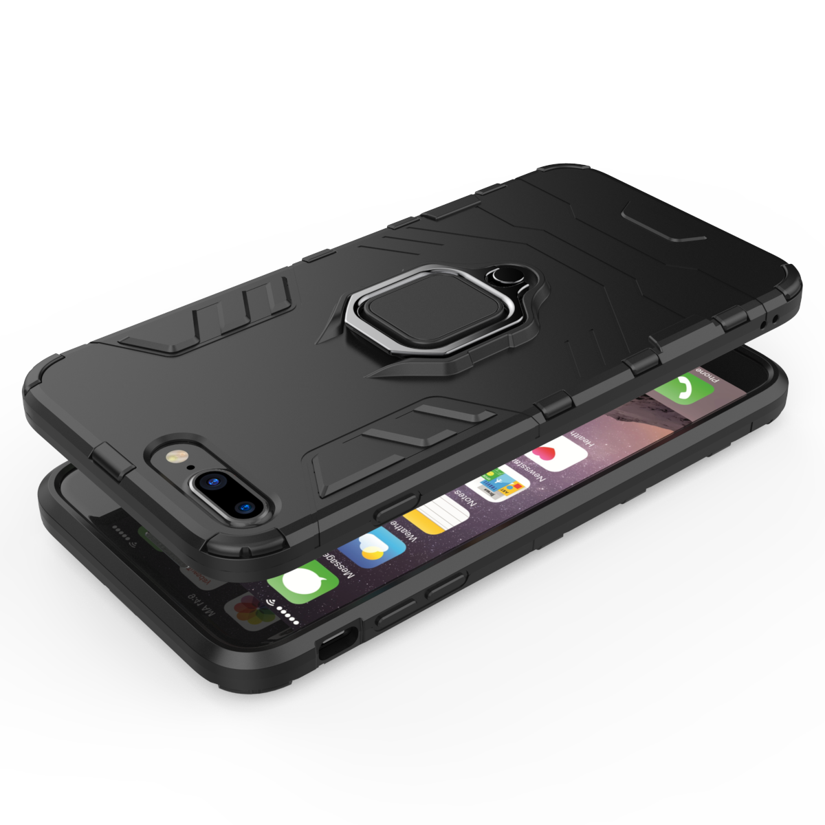 iPhone 7 Plus Rugged Tough Case Shockproof Hybrid Cover RED