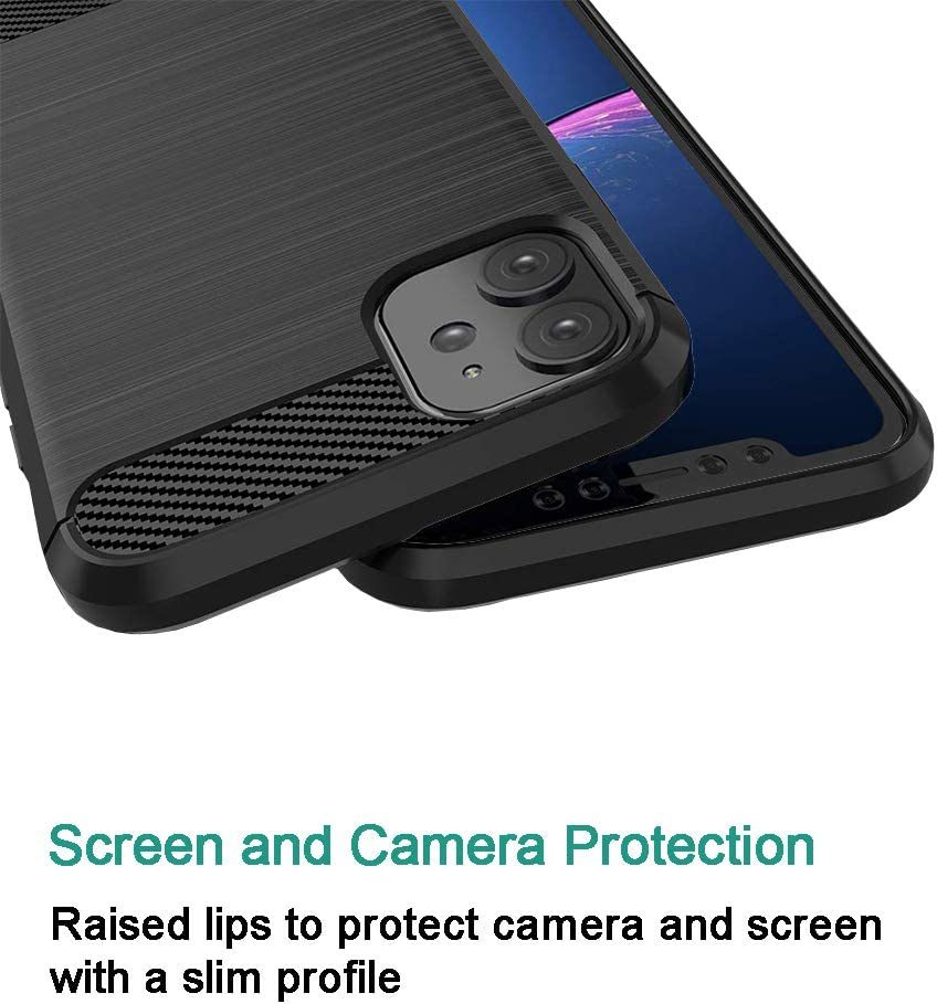 iPhone 11 Slim Fit Case Tough Gel TPU Rubber Cover BLACK
