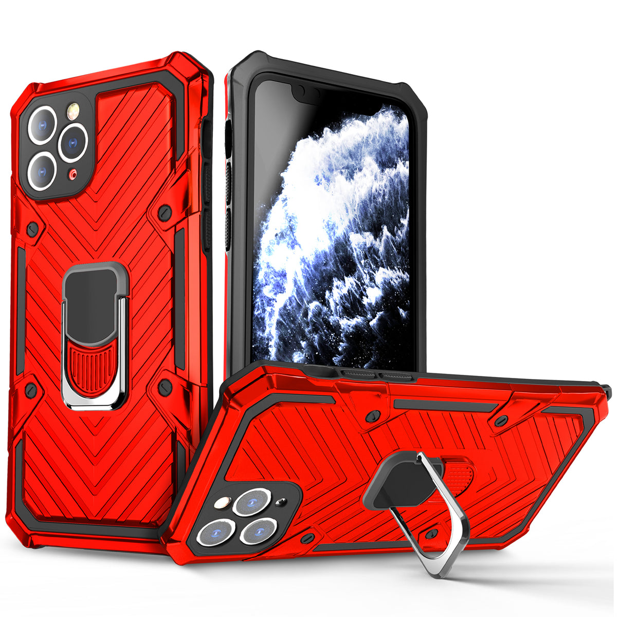 iPhone 11 Pro Max Rugged Tough Case Shockproof Hybrid Cover RED
