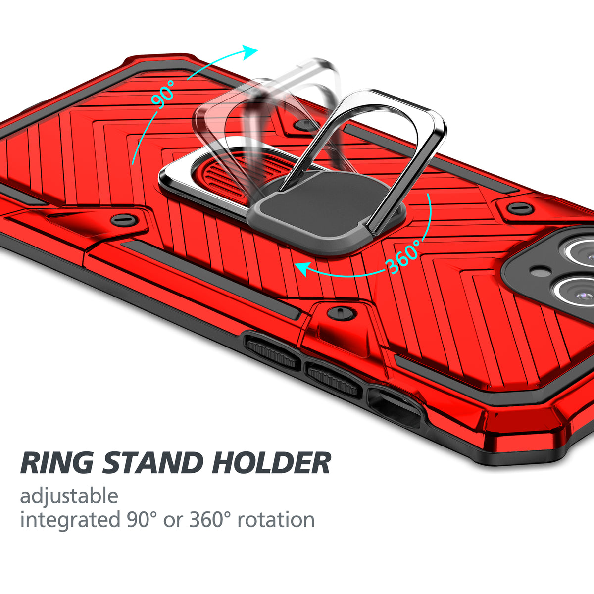 iPhone 11 Pro Max Rugged Tough Case Shockproof Hybrid Cover RED