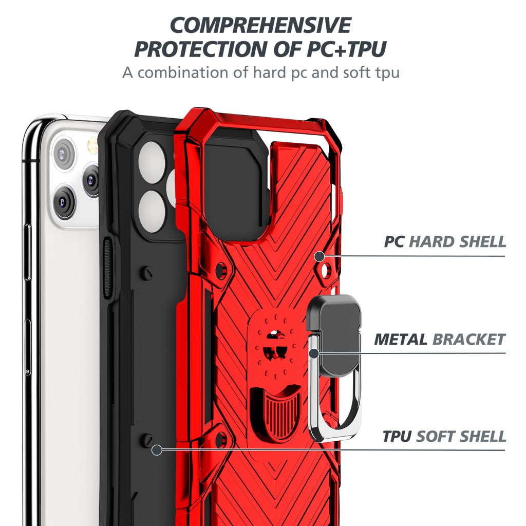 iPhone 11 Pro Max Rugged Tough Case Shockproof Hybrid Cover RED