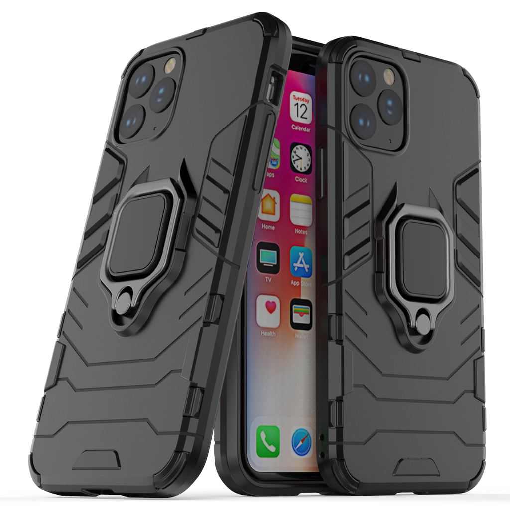 iPhone 11 Pro Rugged Tough Case Shockproof Hybrid Cover BLACK