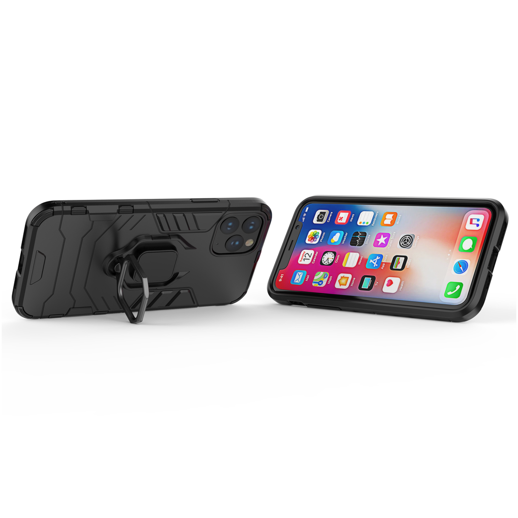 iPhone 11 Pro Rugged Tough Case Shockproof Hybrid Cover BLACK