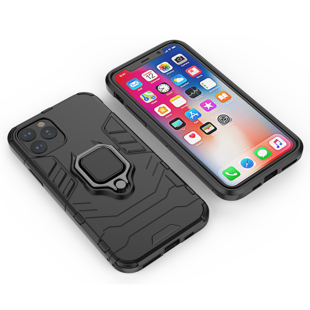 iPhone 11 Pro Rugged Tough Case Shockproof Hybrid Cover BLACK
