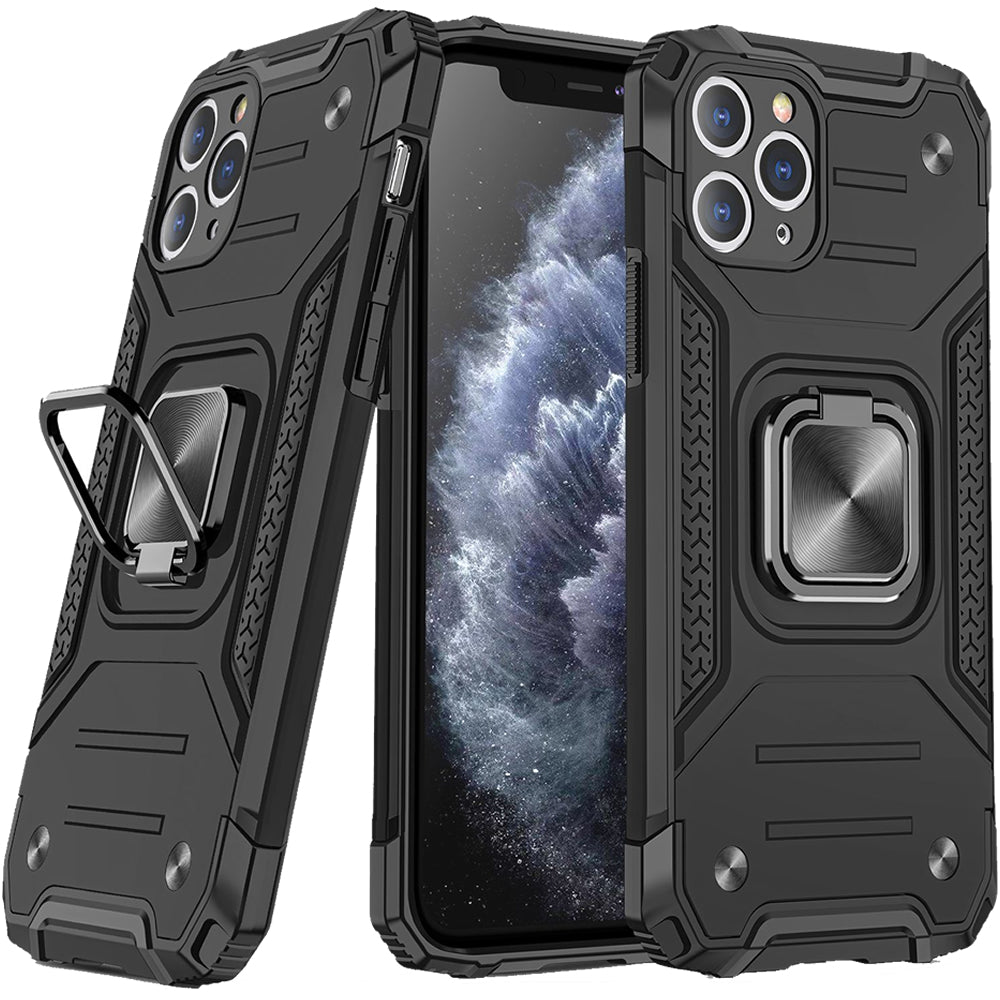 iPhone 11 Pro Rugged Tough Case Shockproof Hybrid Cover BLACK