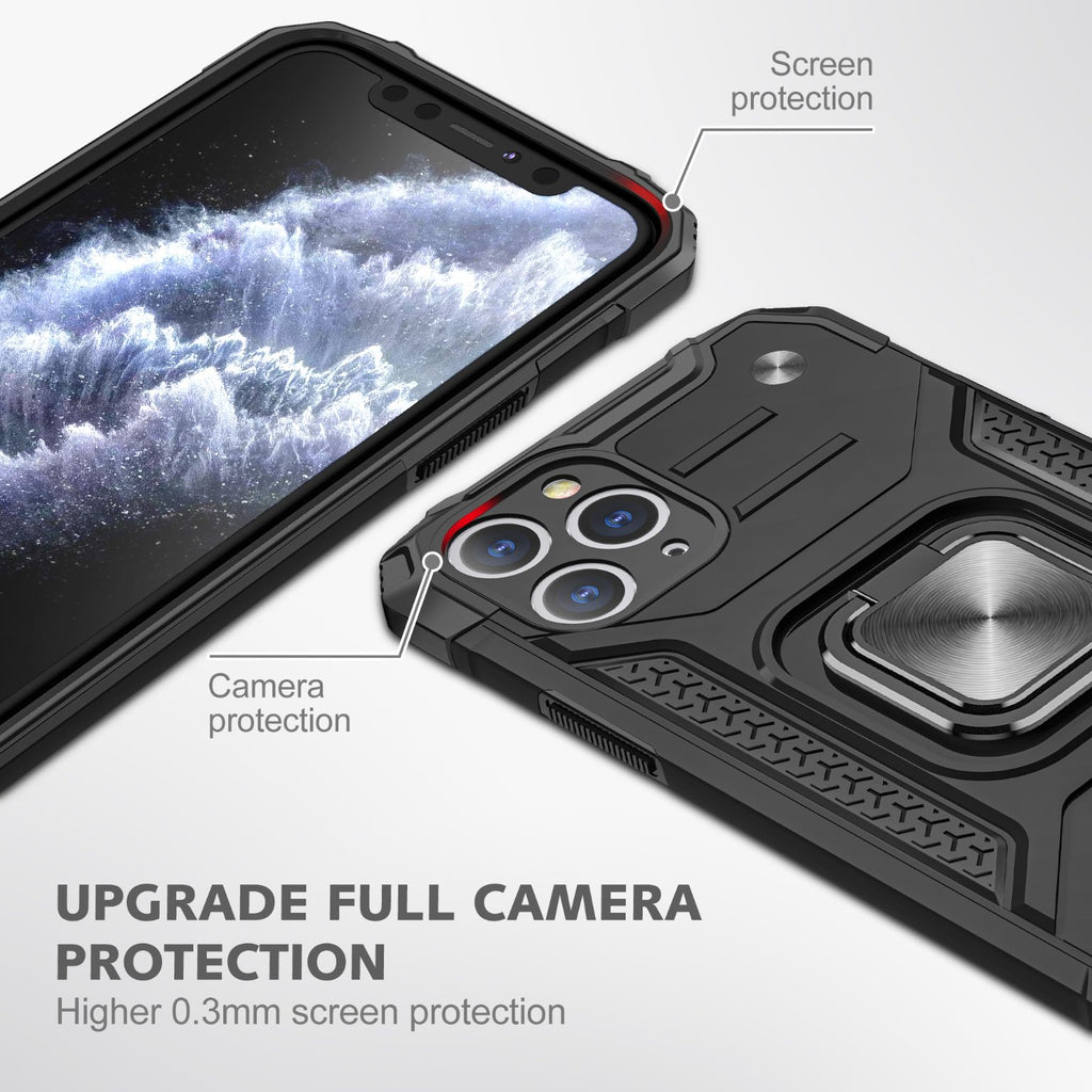 iPhone 11 Pro Rugged Tough Case Shockproof Hybrid Cover BLACK