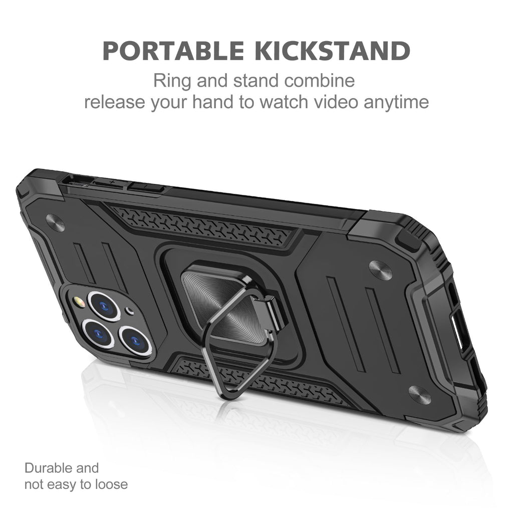 iPhone 11 Pro Rugged Tough Case Shockproof Hybrid Cover BLACK
