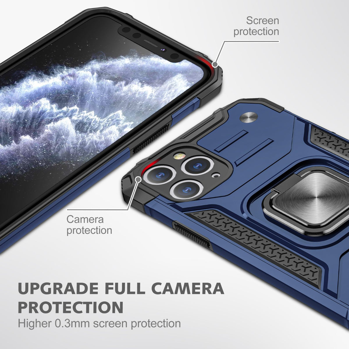 iPhone 11 Pro Rugged Tough Case Shockproof Hybrid Cover BLUE