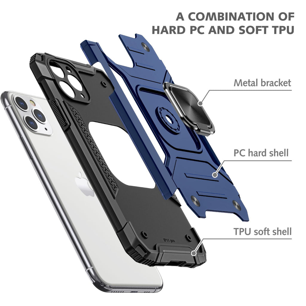 iPhone 11 Pro Rugged Tough Case Shockproof Hybrid Cover BLUE