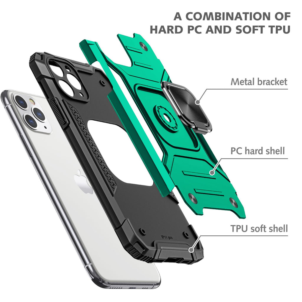 iPhone 11 Pro Max Rugged Tough Case Shockproof Hybrid Cover D GREEN
